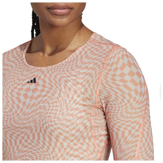 Adidas Γυναικεία μακρυμάνικη μπλούζα Yoga ST AOP LS
